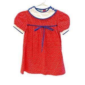 Vintage Alyssa Red/White/Blue Dress, EUC, Sz 5Y. (5A)